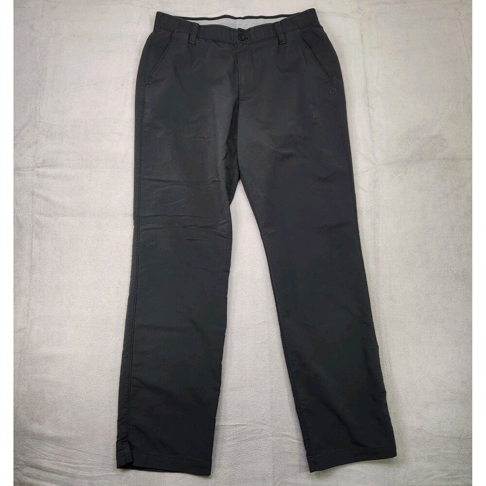 Under‎ Armour Match Play Golf Pants Men’s 34x32 Black Performance Nylon Stretch